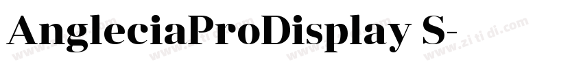 AngleciaProDisplay S字体转换